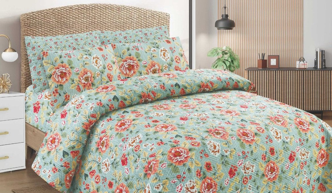 Soft Floral Bedding Set