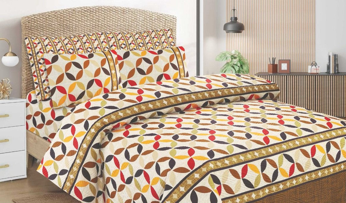 Fresh Bloom Printed Bedsheet