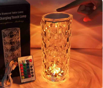 Crystal Rose Diamond Lamp